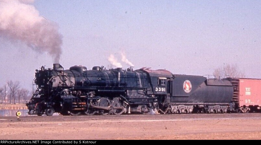 Great Northern 2-8-2 near Willmar MN 1957